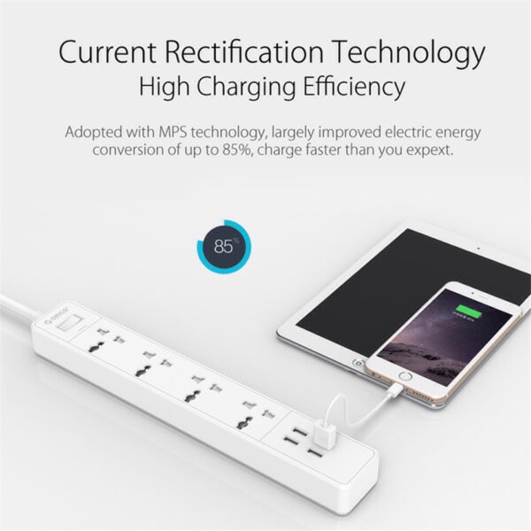 Ổ cắm điện đa năng tích hợp sạc ORICO 4A4U