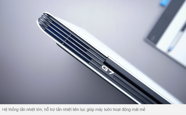 Khám phá Dell G7 - Laptop gaming Core I9 ấn tượng