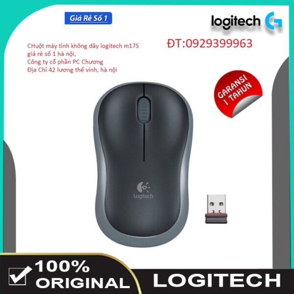 Chuột máy tính không dây Logitech Wireless Optical M175