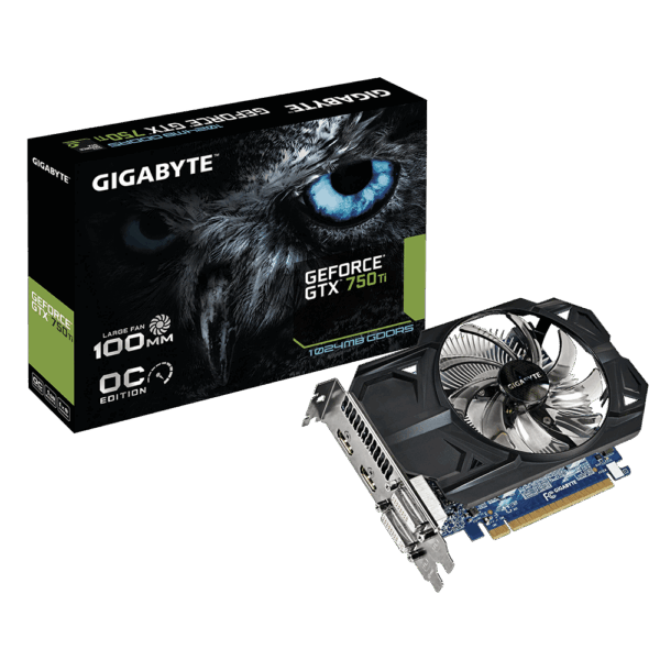 VGA GIGABYTE GV-N75TOC-1GI - GEFORCE GTX 750 TI