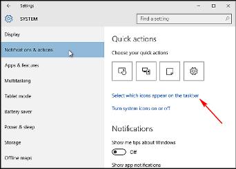 Ẩn biểu tượng ứng dụng trong hệ thống System Tray trên Windows 10