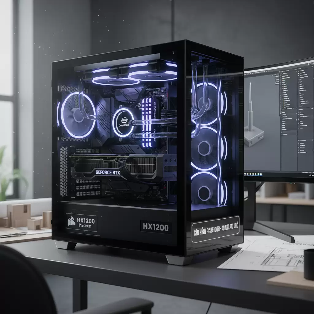 Bảng cấu hình linh kiện chi tiết cho PC Render 4K dưới 40 triệu đồng