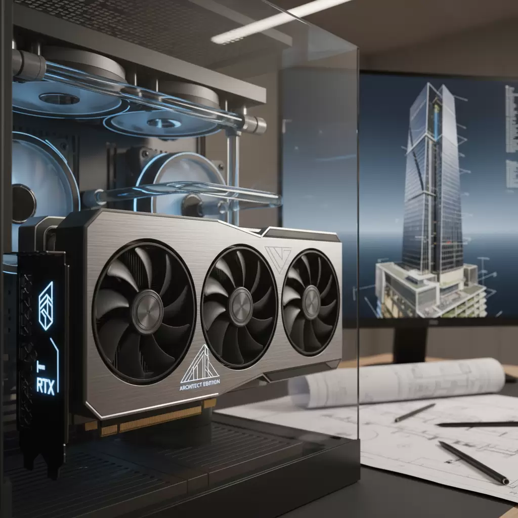 gemini_image_1767111215-1 Card đồ họa GPU là yếu tố quyết định hiệu suất Render Realtime và xử lý mô hình 3D phức tạp