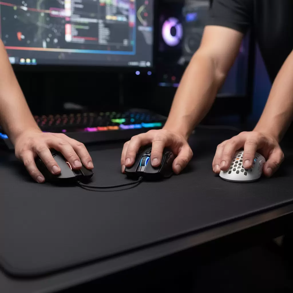 Lựa chọn hình dáng chuột phù hợp với kiểu cầm Palm Claw Fingertip là yếu tố quyết định sự thoải mái và hiệu suất