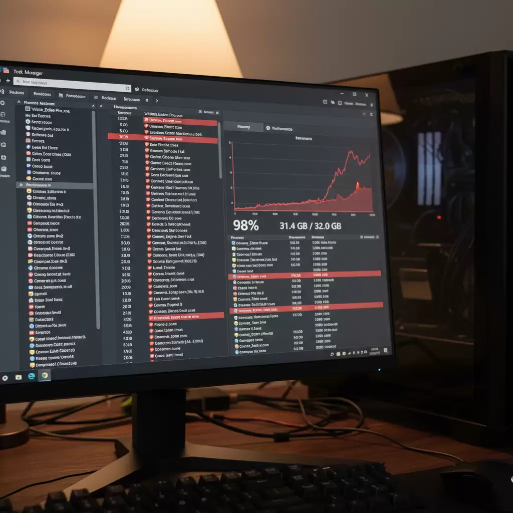 Kiểm tra Task Manager là cách nhanh nhất để xác định mức độ sử dụng RAM hiện tại của laptop