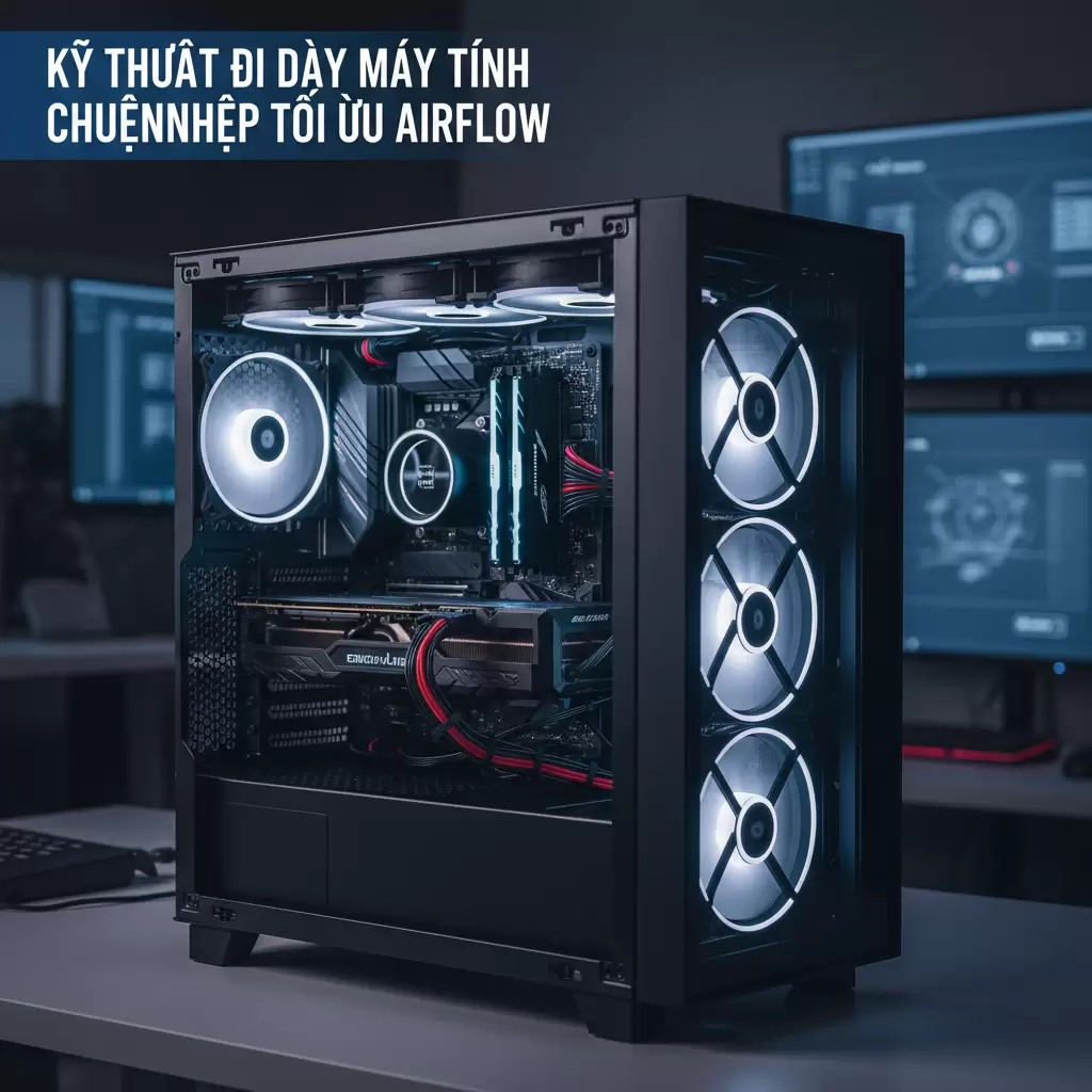 Kỹ thuật đi dây gọn gàng không chỉ đẹp mắt mà còn cải thiện đáng kể khả năng tản nhiệt và tuổi thọ linh kiện