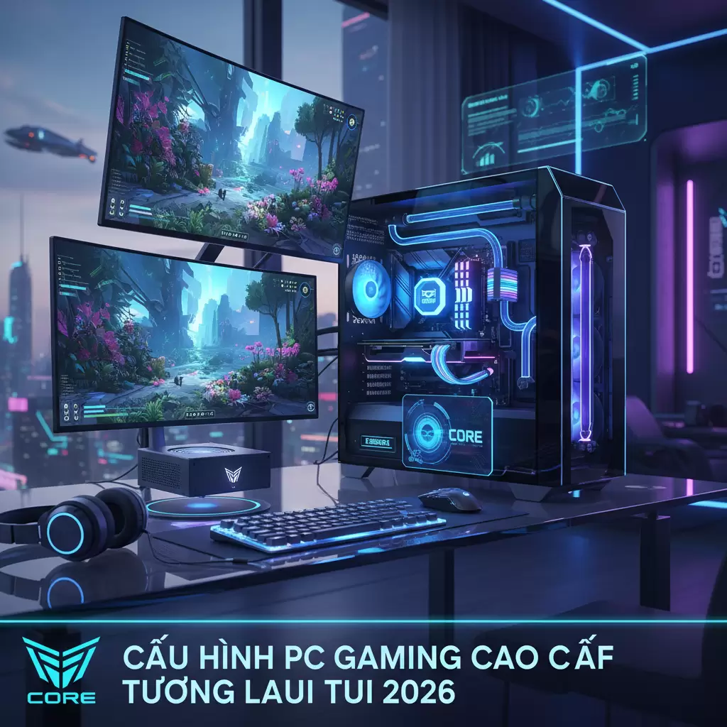 PC Gaming 50 Triệu (2026): Cấu Hình Tuyệt Đối Cho Gamer Chuyên Nghiệp PC Gaming 50 Triệu (2026): Cấu Hình Tuyệt Đối Cho Gamer Chuyên Nghiệp